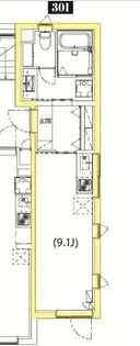 Ts Residence 白金高輪【3階】の間取り