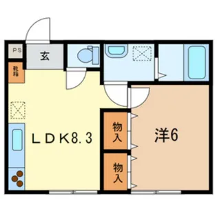 カーサフェリーチェ【1階】の間取り