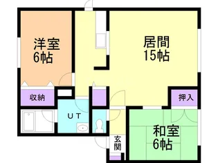 ザ・ビレッジ大野弐番館【1階】の間取り