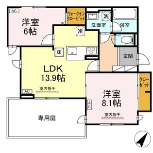 TORISIA向中野 IV【1階】の間取り