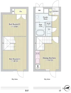 ラペルラ世田谷赤堤の間取り