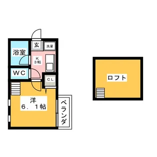 ドゥージエーム【2階】の間取り