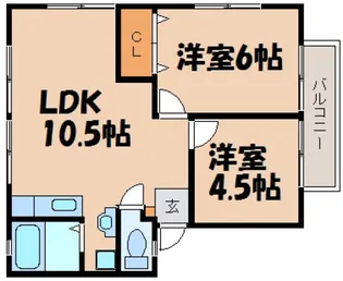 アーバンみよし【2階】の間取り