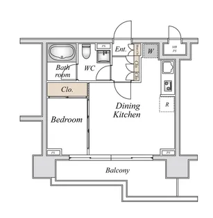 ドゥーエ日本橋【3階】の間取り