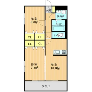 CRECIA【2階】の間取り