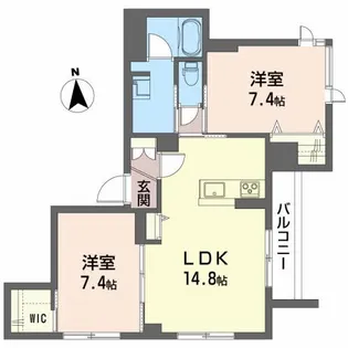 コンフォール台原駅前【2階】の間取り