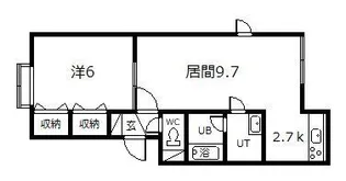 アスティ6.3【1階】の間取り