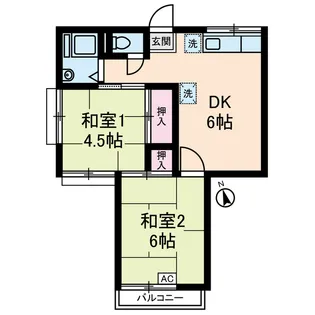 メゾン・ロワールI【1階】の間取り