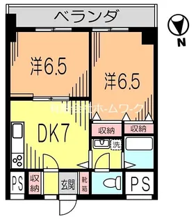 関ビル【5階】の間取り