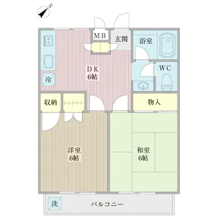 エステージ調布A棟【3階】の間取り