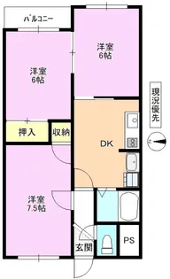 メゾン21上長瀬【4階】の間取り