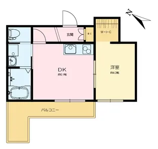十貫坂レジデンス【3階】の間取り