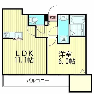 ブルールーブ大森中央【3階】の間取り