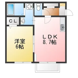 ペイサージュ【2階】の間取り
