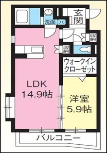 ウィンドミル【4階】の間取り