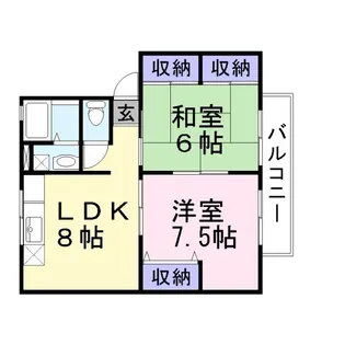 ソファレサンシャイン3【2階】の間取り