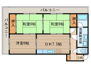 セブンハイツ【5階】の間取り