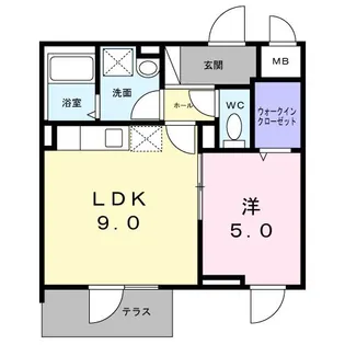 ベラシティ【1階】の間取り