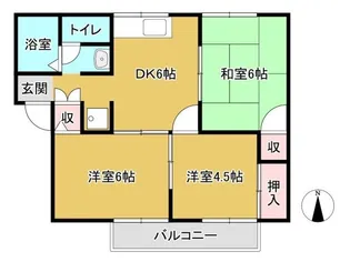 グリーンハウス【2階】の間取り