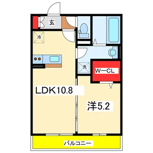カノン上近江【2階】の間取り