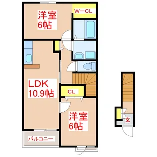 メゾンdeラビエール【2階】の間取り