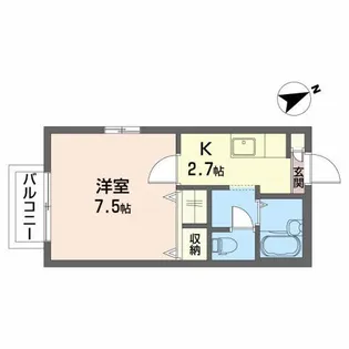 シャーメゾンディアスB【2階】の間取り