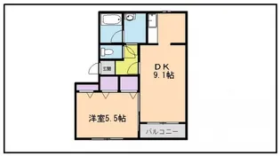 チェルシー【1階】の間取り