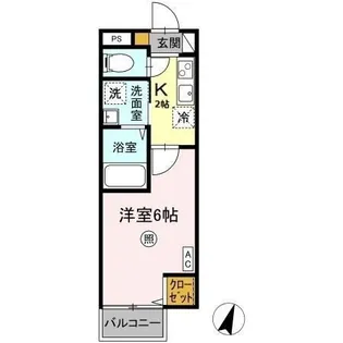 レジデンス平山【2階】の間取り