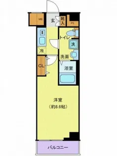 ジェノヴィア中野島【1階】の間取り