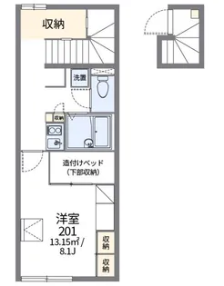 レオパレス橋戸【2階】の間取り