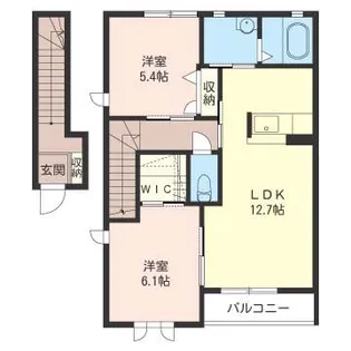 シャーフ・ベルク A【2階】の間取り