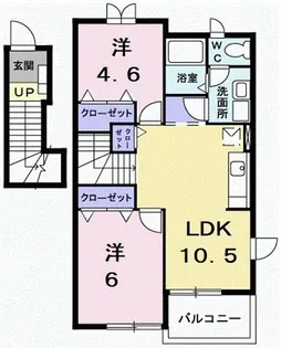 ピクシーハウス【2階】の間取り