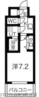 レジュールアッシュOSAKA今里駅前【5階】の間取り