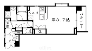 ベラジオ五条堀川【8階】の間取り