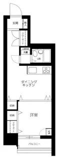 白鳳マンション中野新橋【4階】の間取り