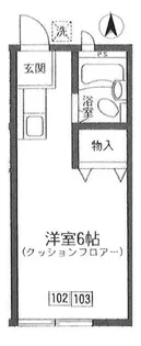 カーサウィスタリア【1階】の間取り