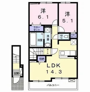 シトラス【2階】の間取り