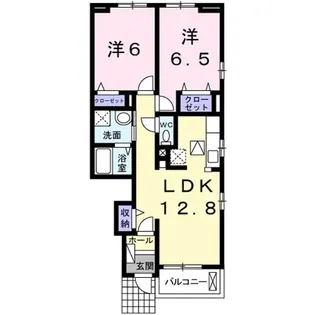 カーサ ブリオ 大内問田 I【1階】の間取り