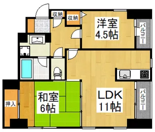 エスポワール【5階】の間取り