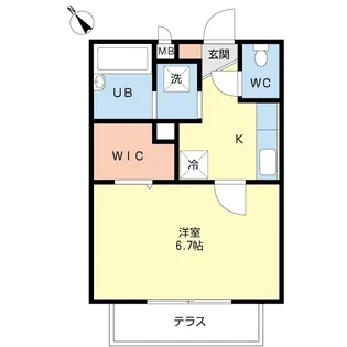 アレグリーア【1階】の間取り