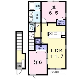 ポラリスA【2階】の間取り