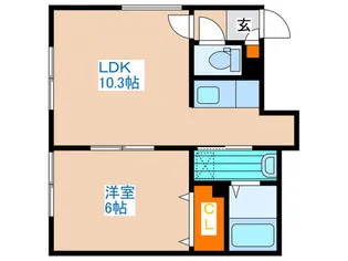 ポプラパレス【2階】の間取り