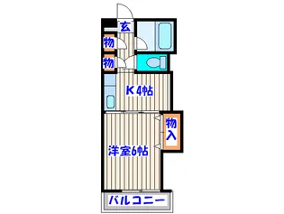 みちのくハイツ10【3階】の間取り