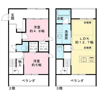 アノイエ 東棟の間取り