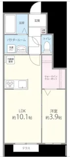 プリエアムール【1階】の間取り