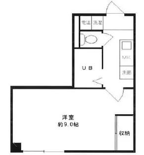 レジデンスカープ千葉【2階】の間取り