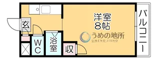 江崎ガーデンビル【2階】の間取り