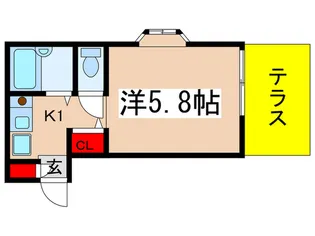 アム-ルハイツ【1階】の間取り