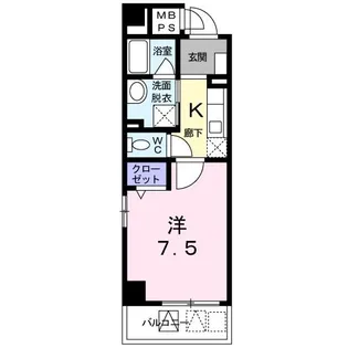 センター ビレッジ II【6階】の間取り