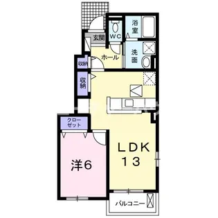 メゾンベルデ B【1階】の間取り